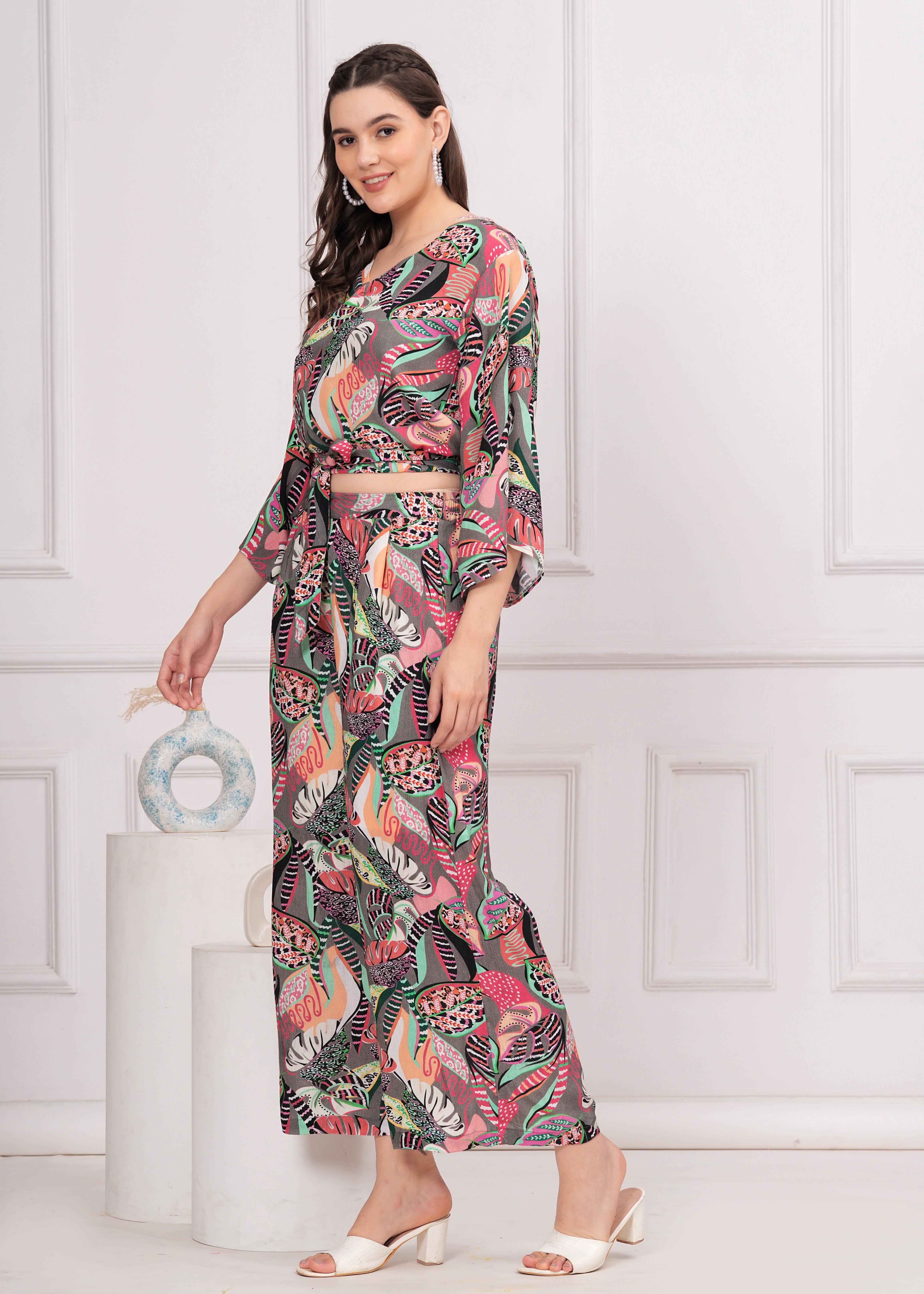 Maluka Women Multicolour Printed Co-ords Set