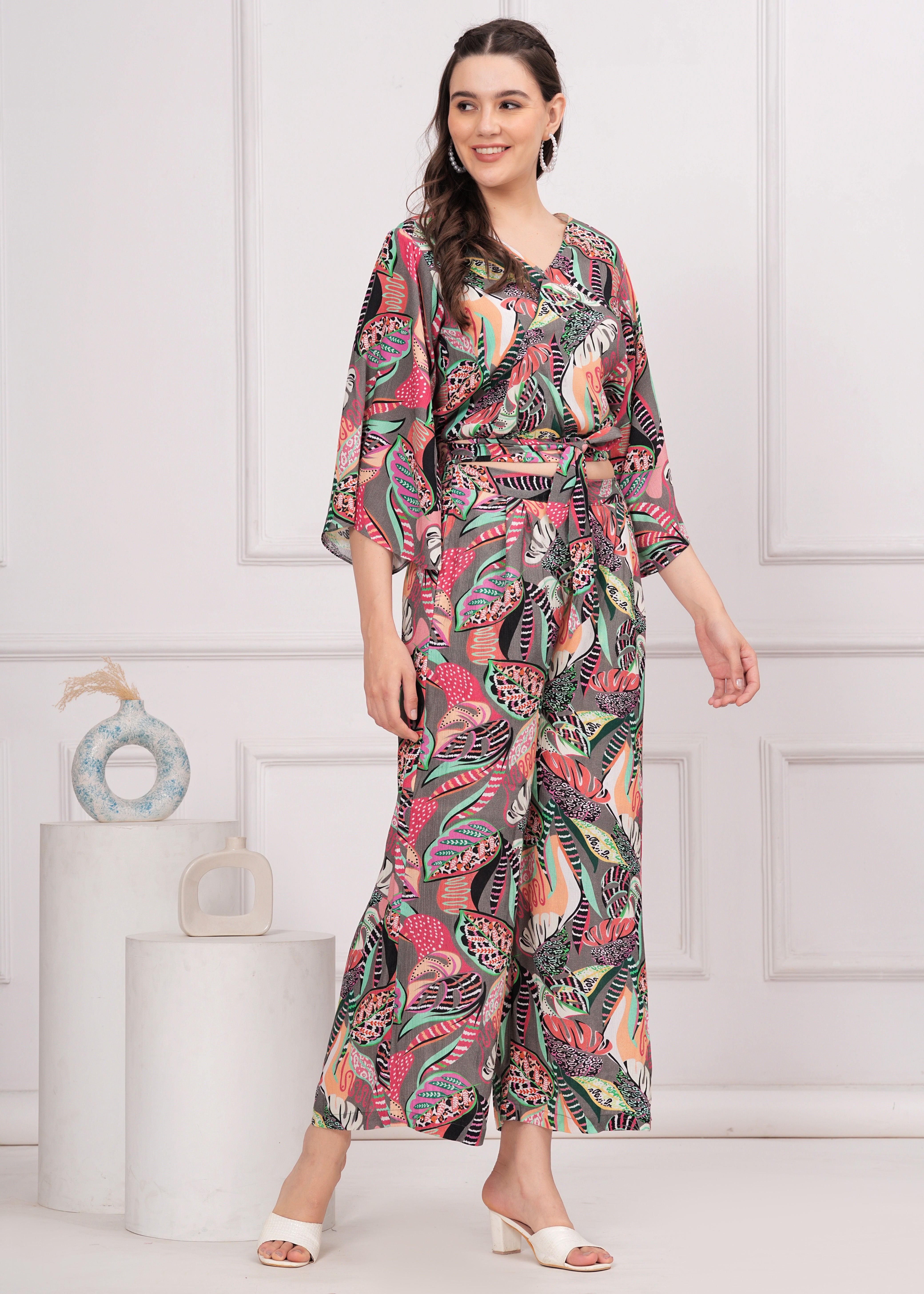 Maluka Women Multicolour Printed Co-ords Set