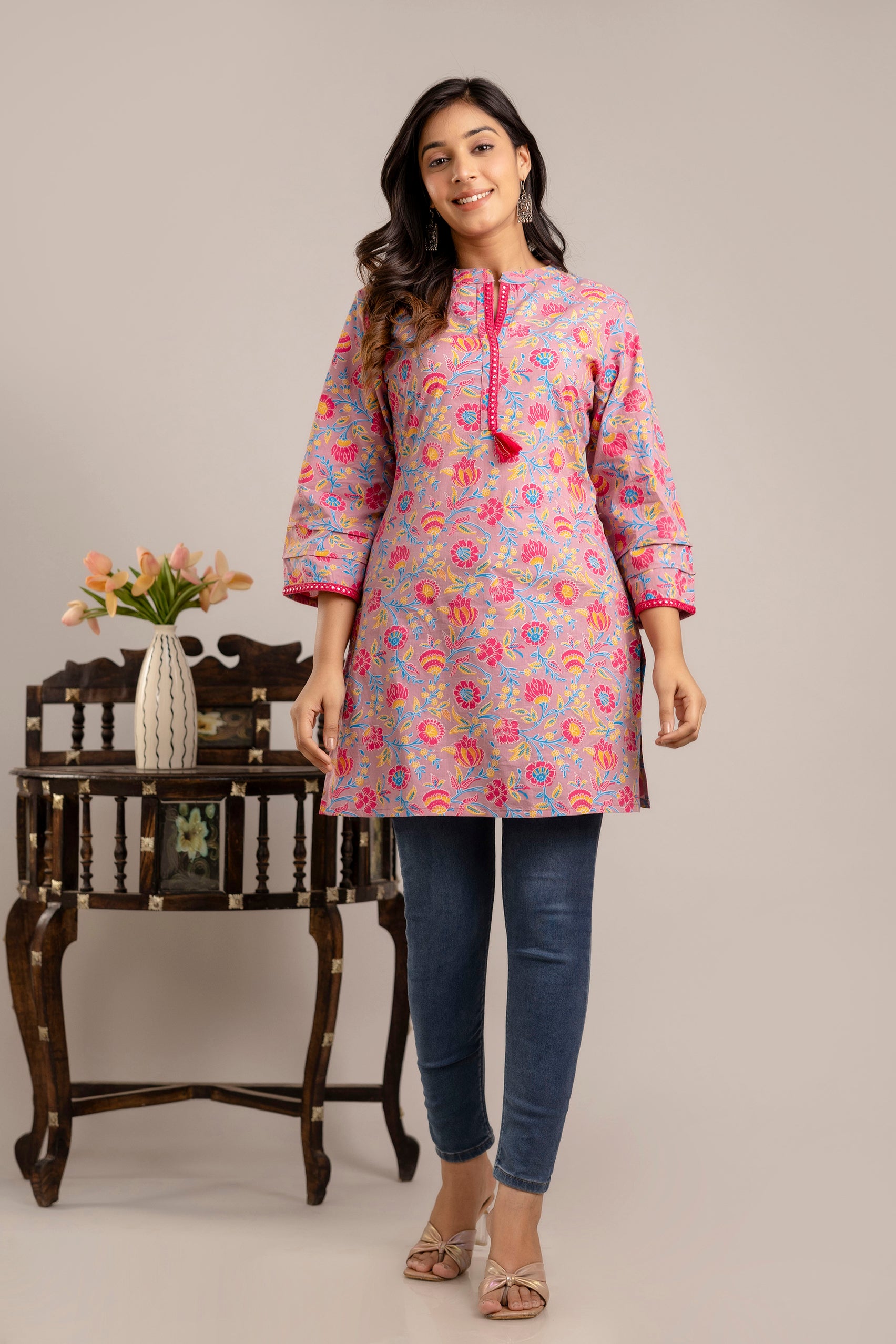 Women Floral Printed Tunic