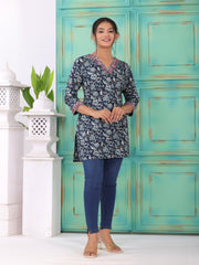 Modal Foil Floral Printed Kurta