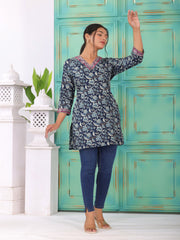 Modal Foil Floral Printed Kurta